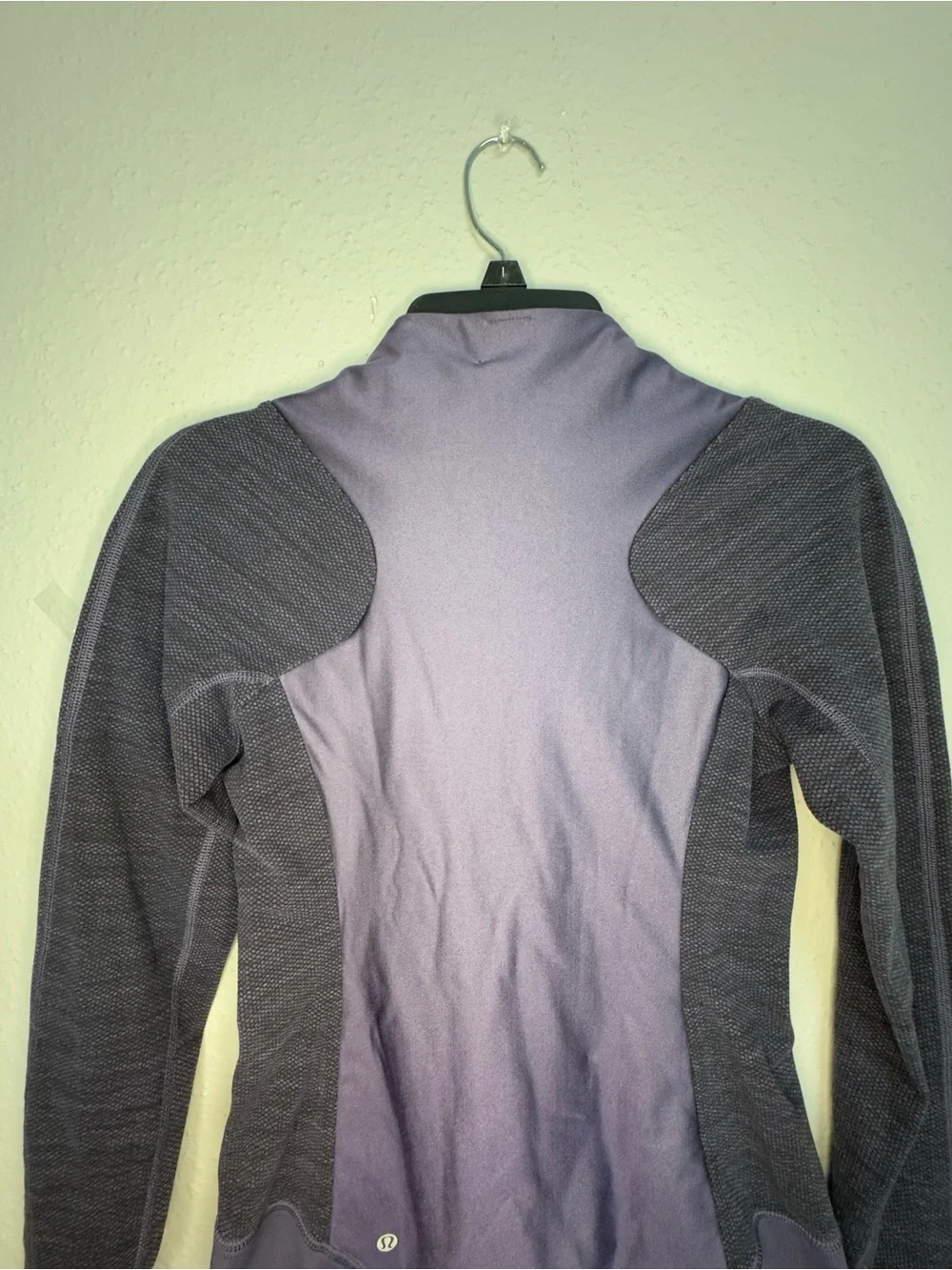 lululemon athletica Two-Tone Dark Purple Asymmetrical Zip Bomber Jacket